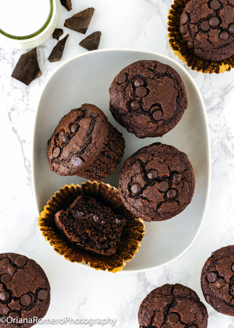 Eggless Double Chocolate Muffins