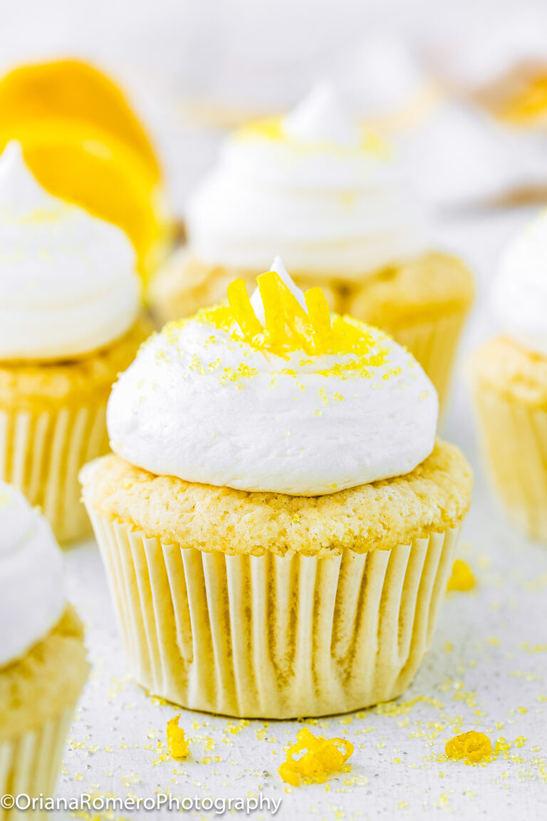 Eggless Lemon Cupcakes