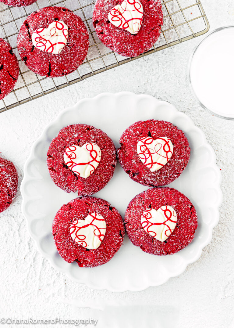 Eggless Sparkle Sweetheart Red Velvet Cookies